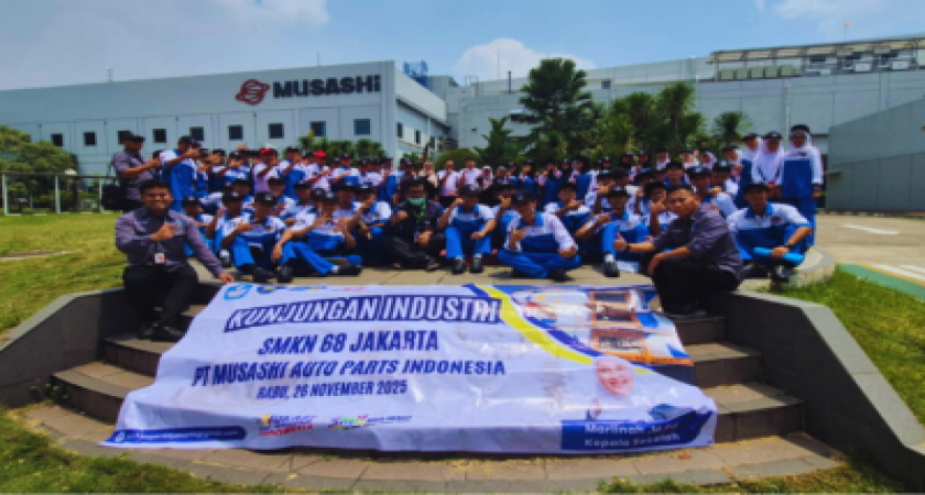 Perkuat Kompetensi Vokasi, SMKN 68 Jakarta Gelar Kunjungan Industri ke PT Musashi Auto Parts Indonesia