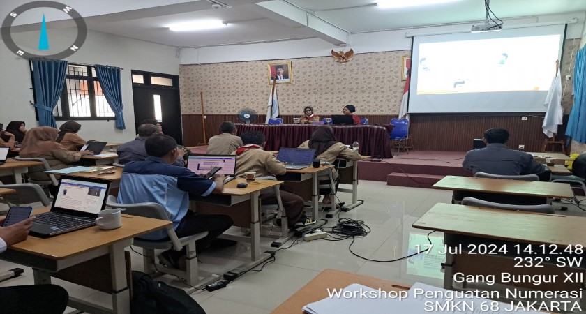 Kegiatan Workshop Penyusunan Program Literasi Dan Numerasi di SMKN 68 Jakarta.